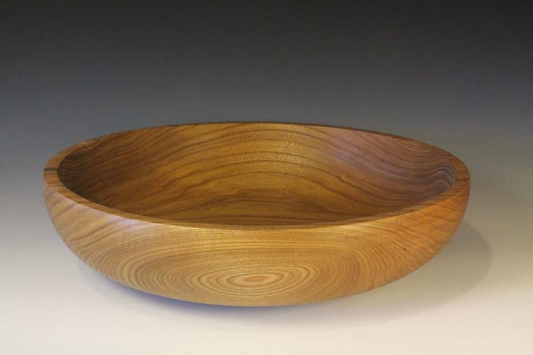 Catalpa bowl: 17in x 5in (43cm x 13cm)