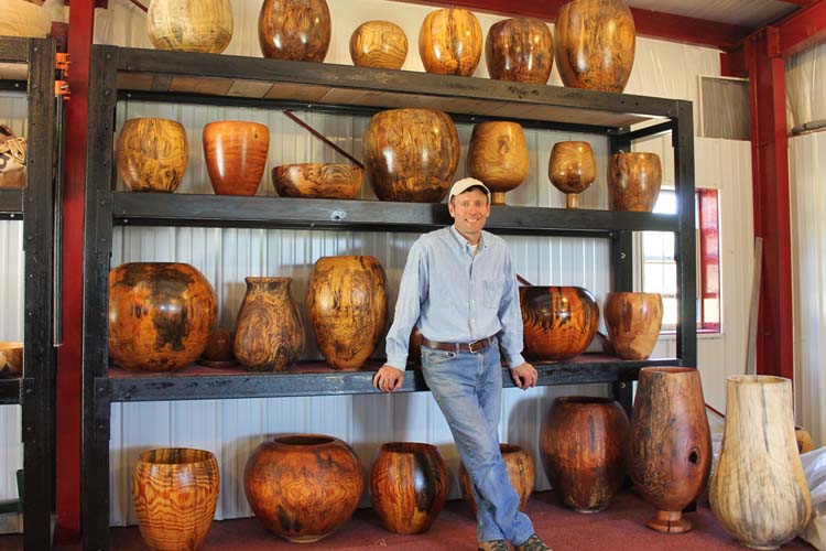 Collection of woodturnings
 by Bill Rosener