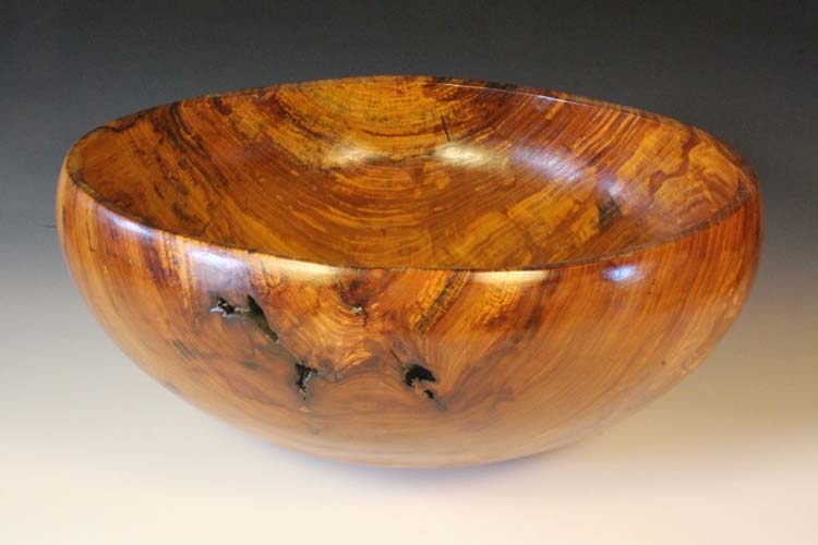 Elm bowl: 22in x 9in (56cm x 23cm)